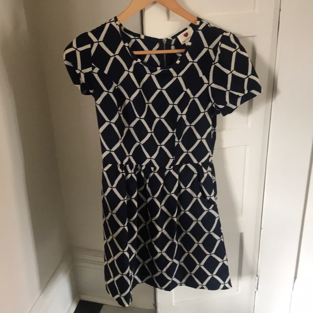 Capped sleeve semi formal dress